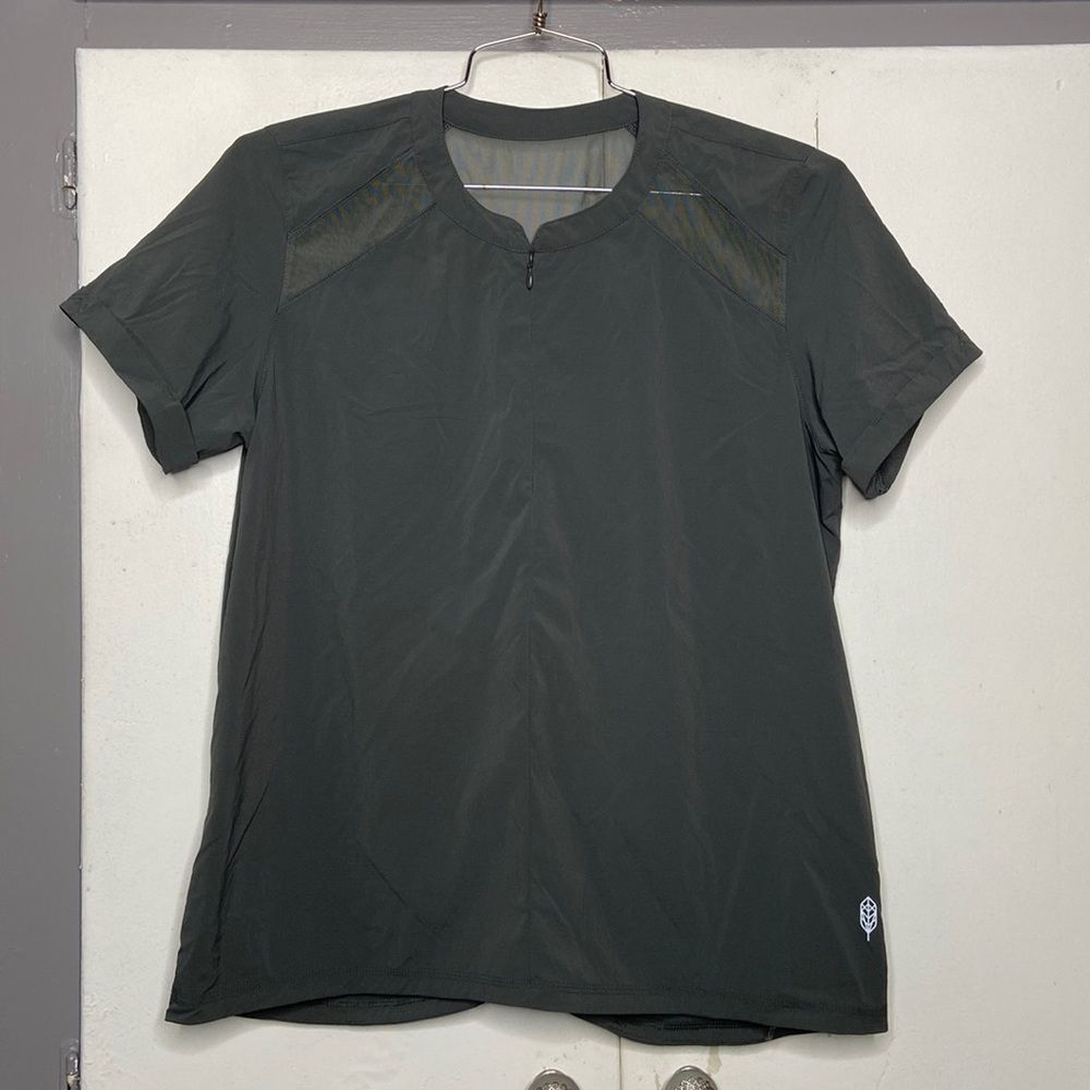 INDYGENA Womens  LOMO SECOND LAYER WOVEN STRETCH XL Shirt nylon Top Green